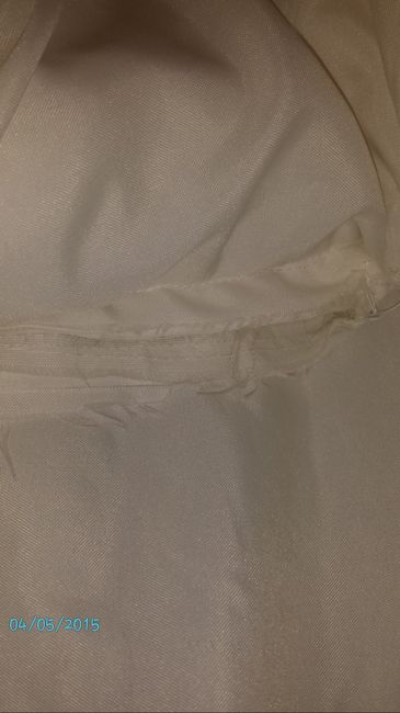 So my dress has a rip!!