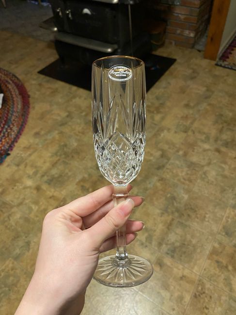Champagne flutes are better than expected! 1