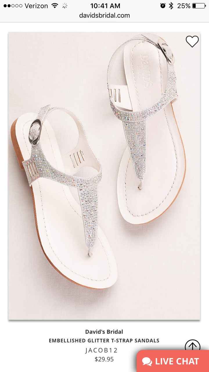 Sandals for a beach wedding