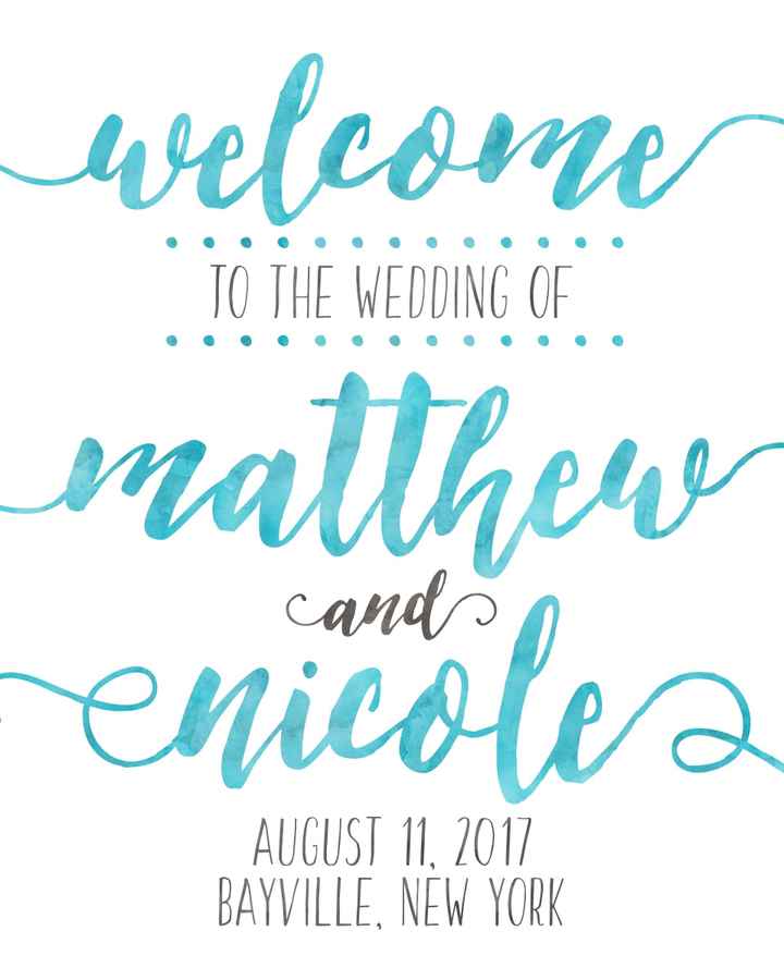 Reception signs and frames?