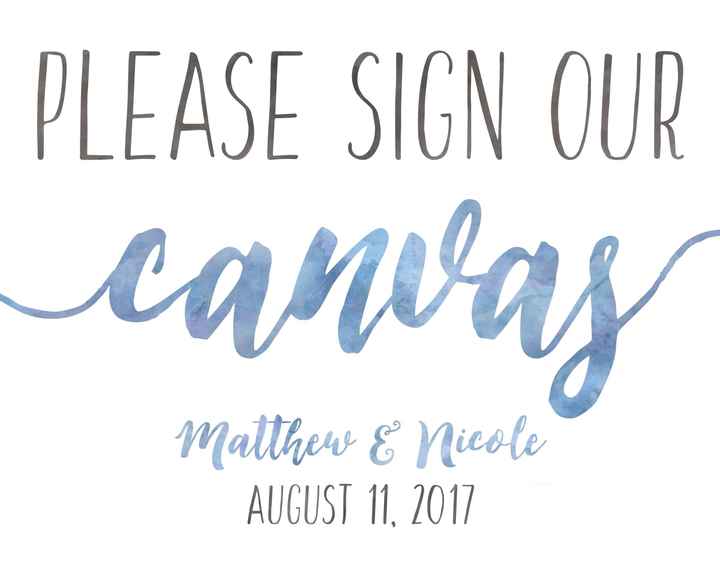 Reception signs and frames?