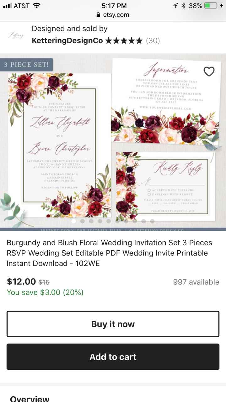 Wedding invitation templates. Which one?! - 2