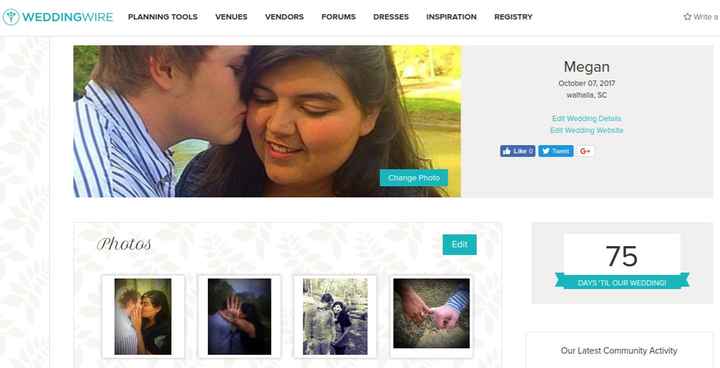 75 DAYS TO GO!!! CALLING 10/7 BRIDES