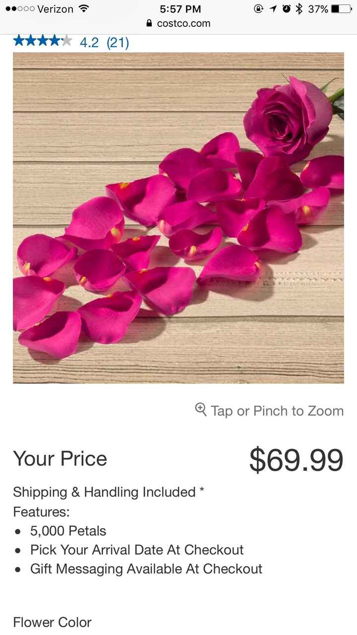 Rose Petal Cost