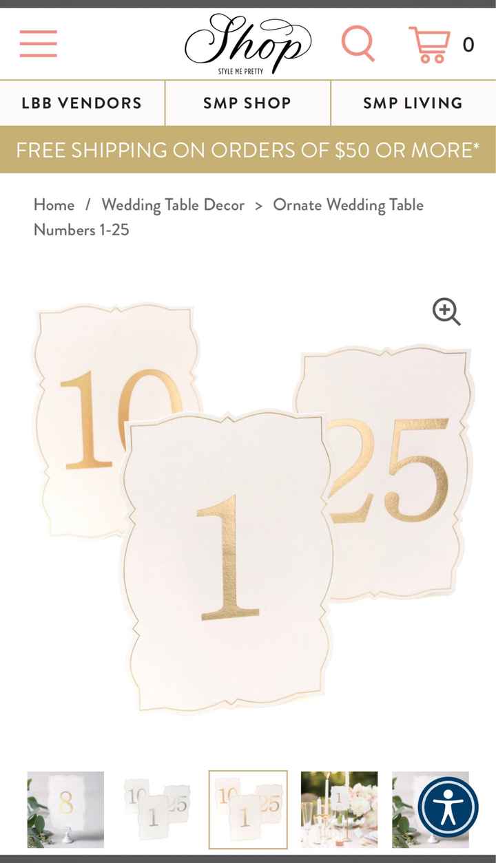 Table Numbers-show Me Yours - 1