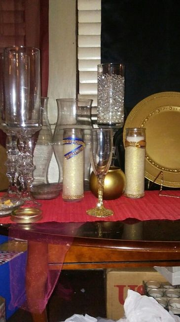 Wine glasses..