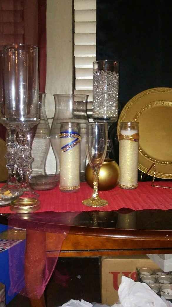 Wine glasses..