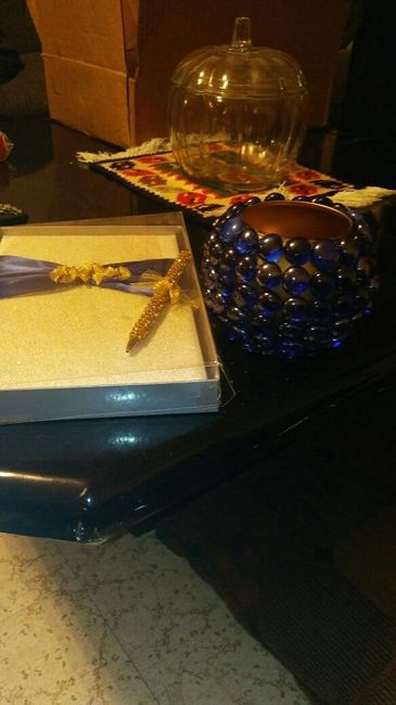 Hard time finding blue and gold for my wedding..