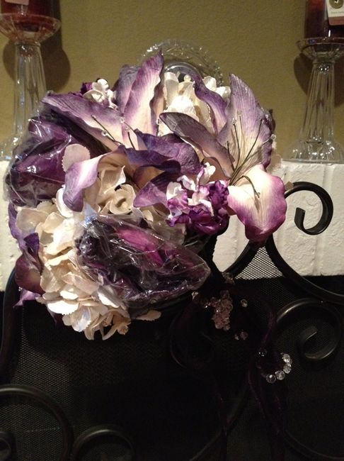 Artificial hydrangea bouquet