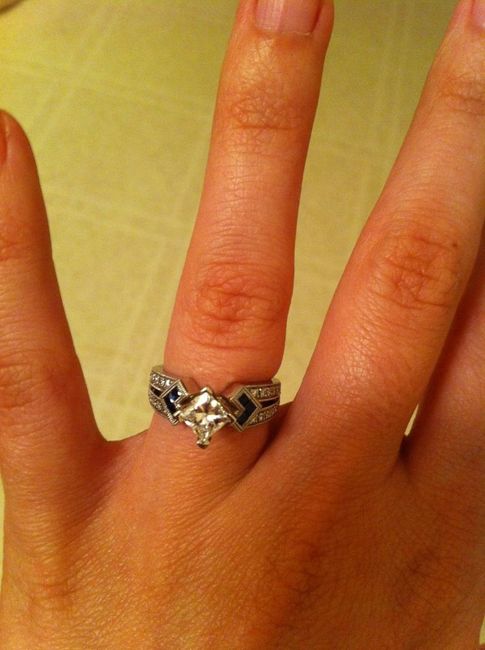 I'd love to see everyone's engagment rings.