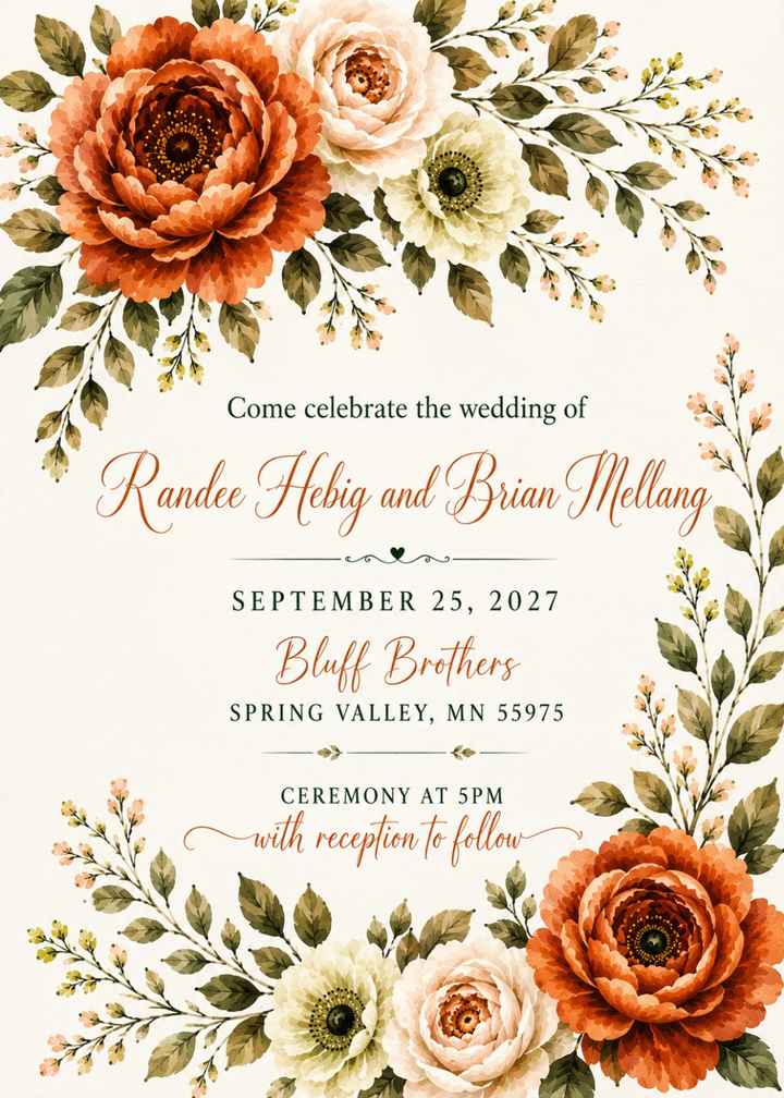 Couples getting married on September 25, 2027 - 1