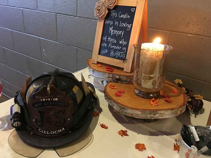 Fall Wedding with firefighter accents?