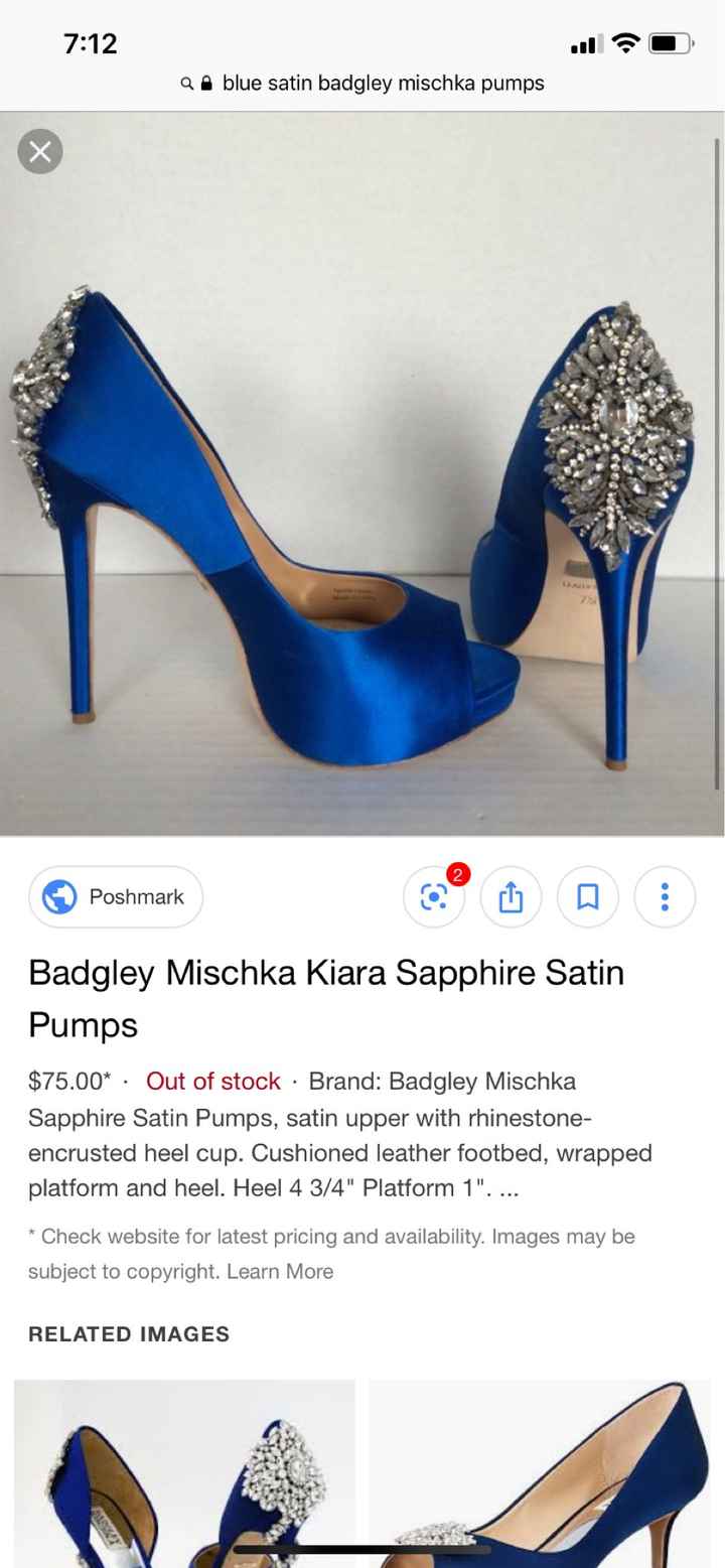 Any colorful or unique shoes you wore under your wedding dress? - 1