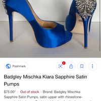 Any colorful or unique shoes you wore under your wedding dress? - 1