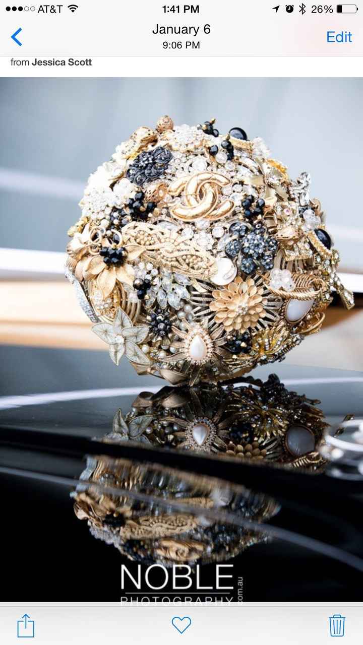 Art deco inspired...bouquet is done!!!