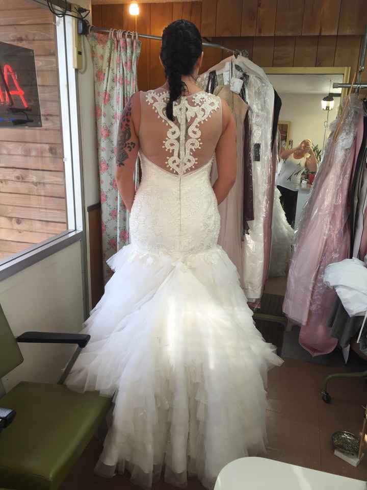 Took my dress home and my last day of work before my wedding! 4 days!