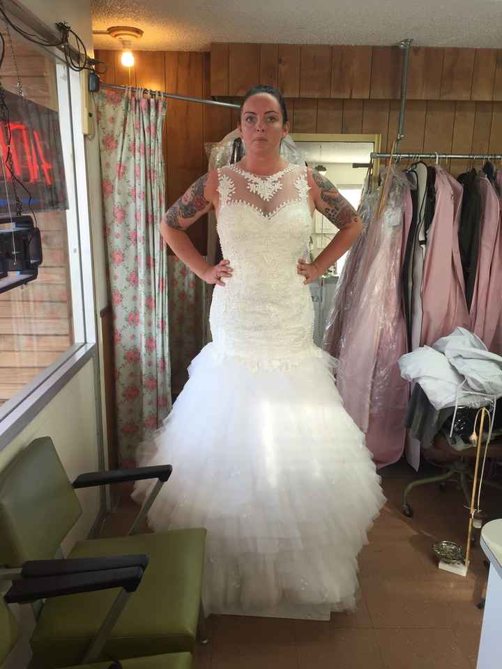 Took my dress home and my last day of work before my wedding! 4 days!