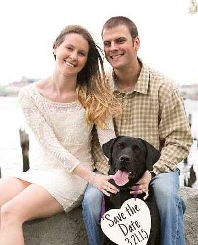 Engagement Pics with Dog!