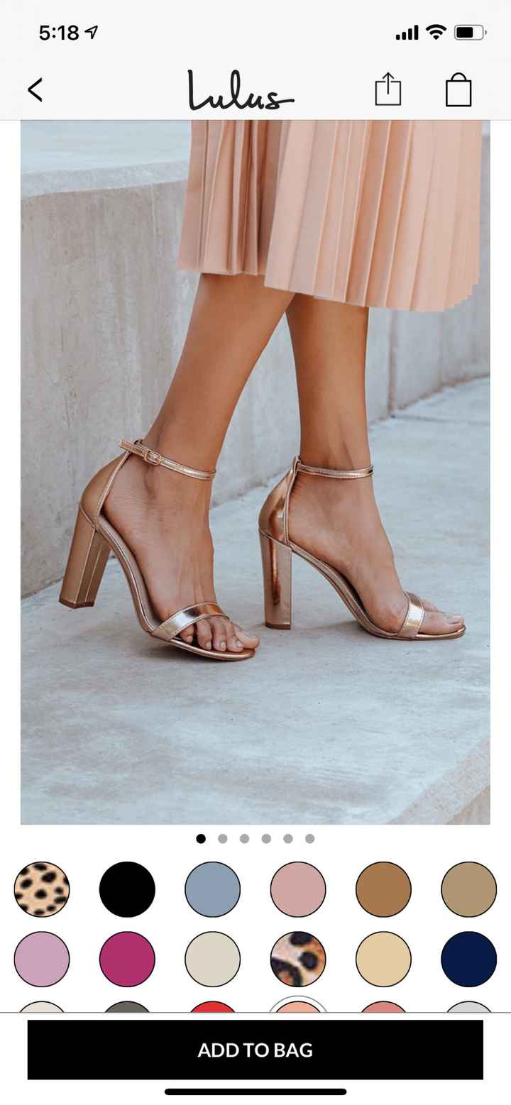 Comfy rose gold clearance heels