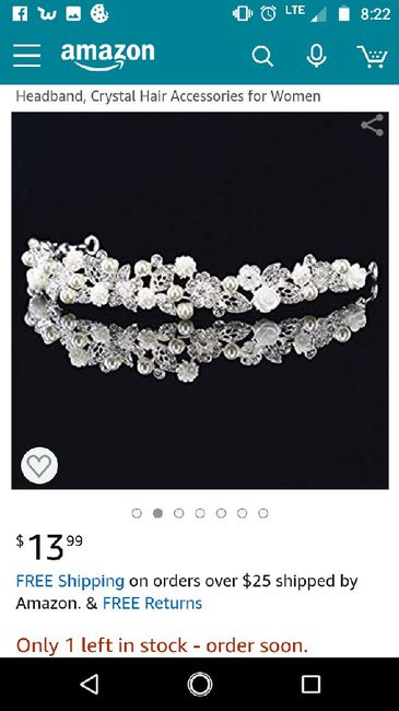 Veil, tiara, hair vine, hair comb, modern or traditional? What are you doing? 7