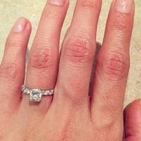 Let's see those rings! And for the Mrs lets see the bands with it ! I LOVE seeing everyone's bling:)