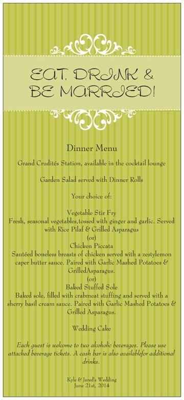 Menu Card help! (UPDATED with Picture)