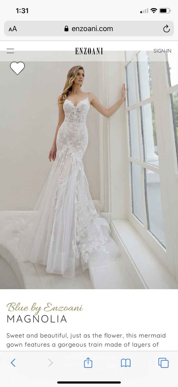 Wedding dress for sale. Has not been worn or altered - 1