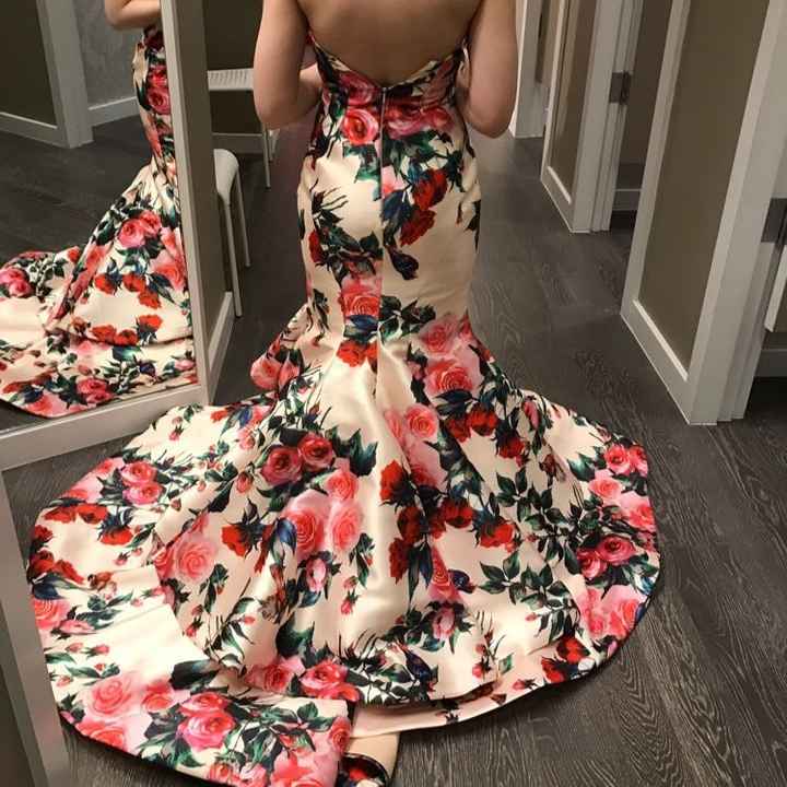 Unconventional wedding gown