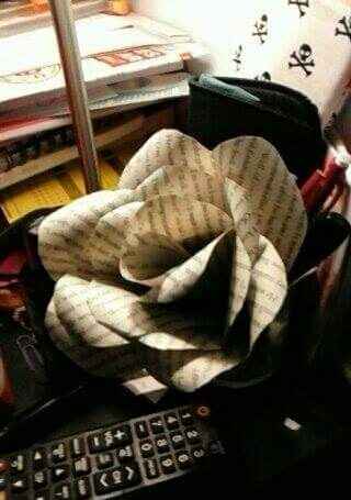 Paper flower, 1st attempt