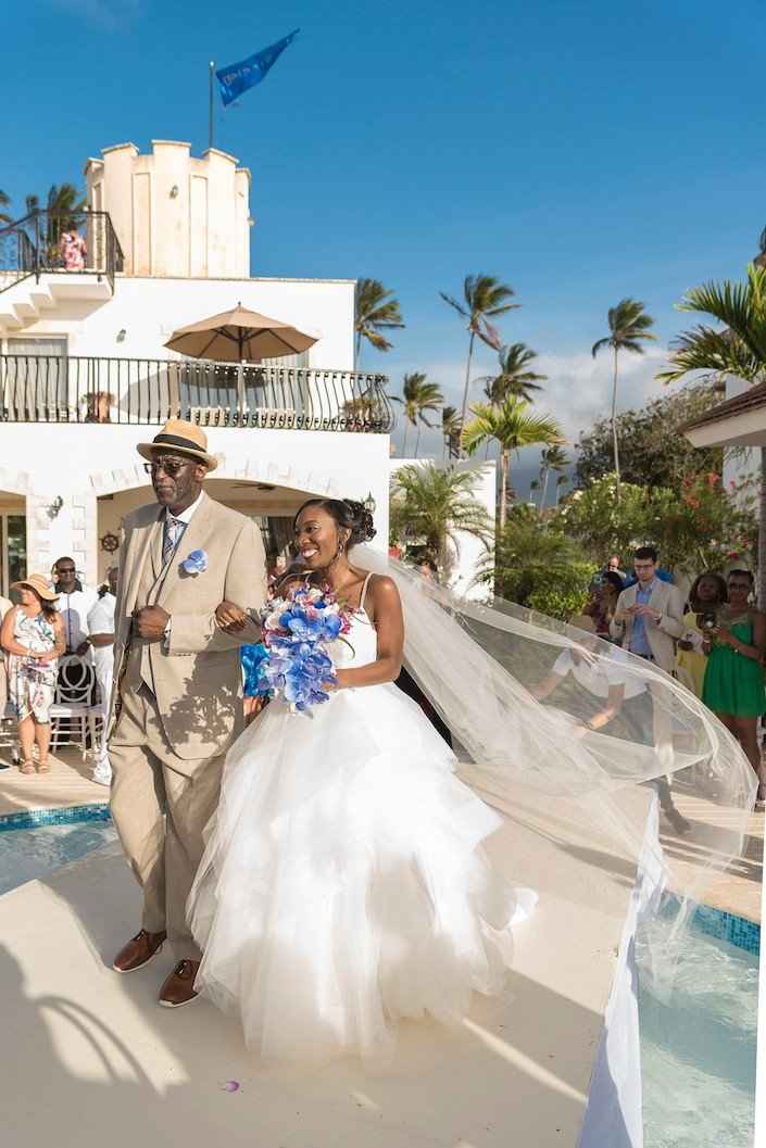 walking down the aisle