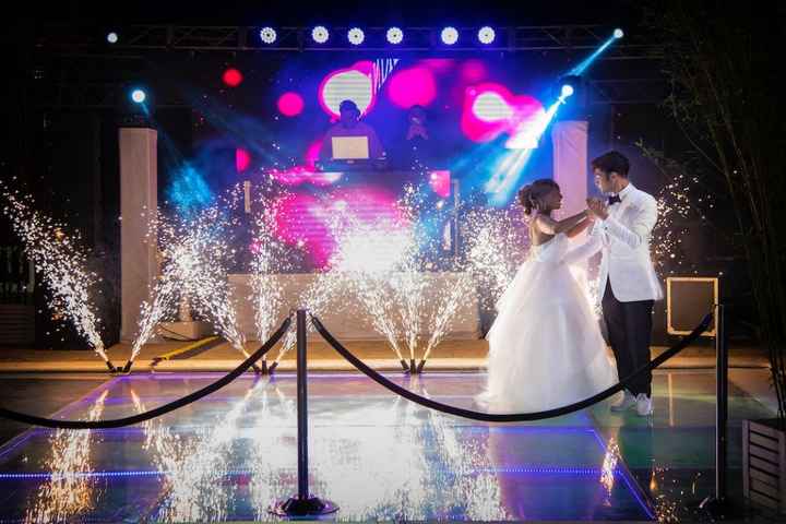 During the first dance