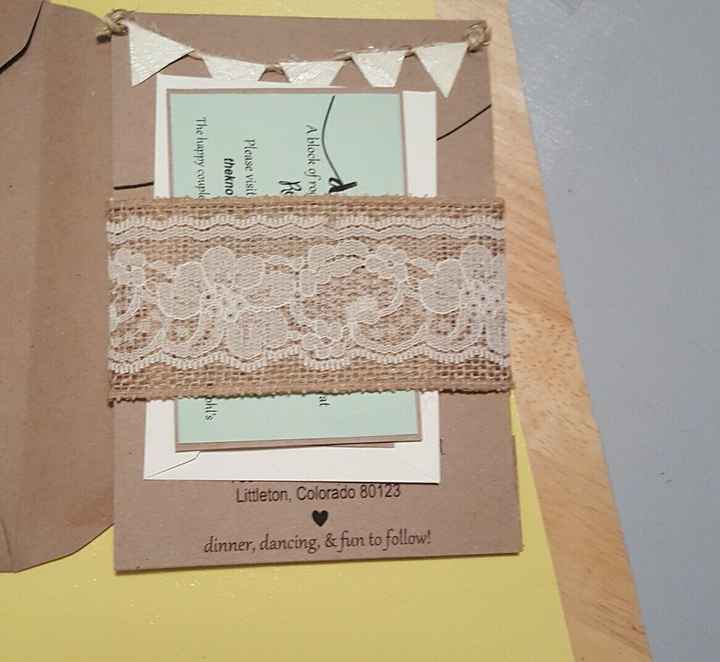 Did you DIY Invites? Pictures welcome!!