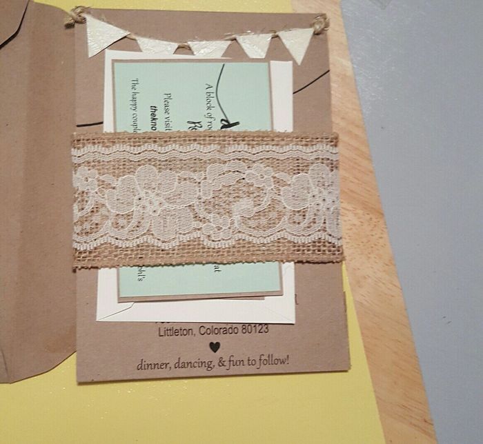 Did you DIY Invites? Pictures welcome!!