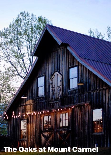 Our Venue “The Oaks at Mount Carmel”