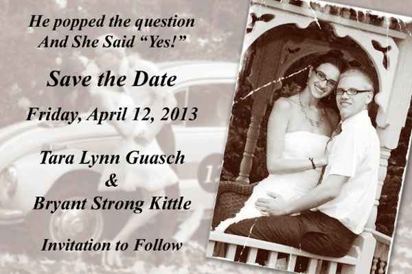 Our Save the Dates