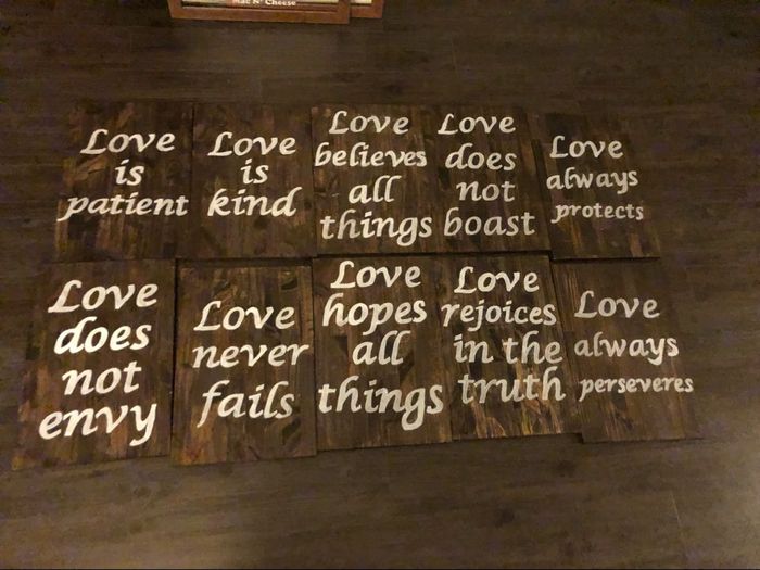 Wood signs - 1