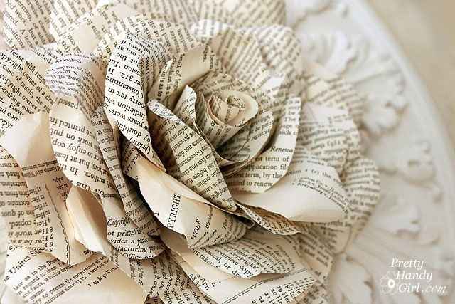 Book rose flower curtain
