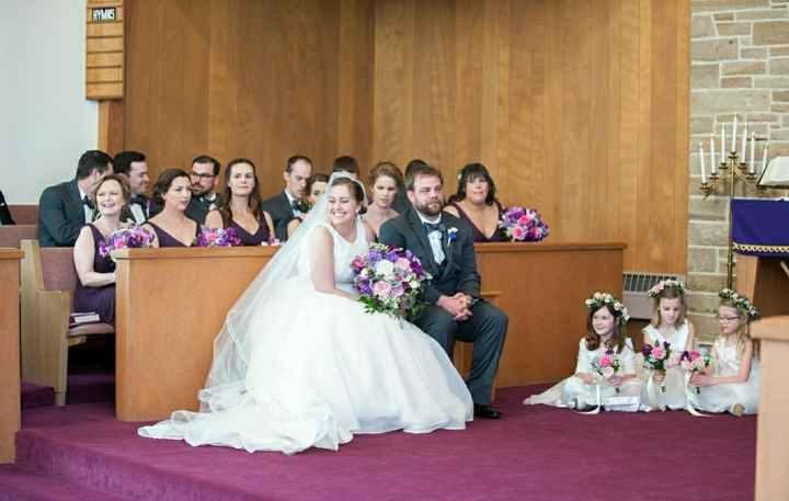 Have you been to weddings where the bridal party sits during the ceremony?