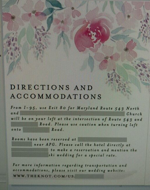 Invitation details
