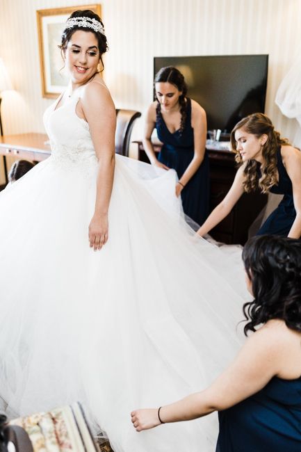 Fixing the dress  