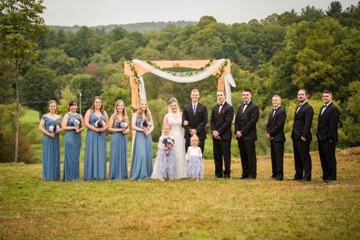 Blue dusty slate or steel Bridesmaid Dresses Weddings Wedding Attire Wedding Forums WeddingWire