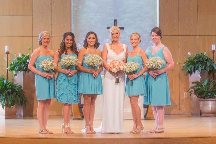 How are you doing mismatched bridesmaid dresses?