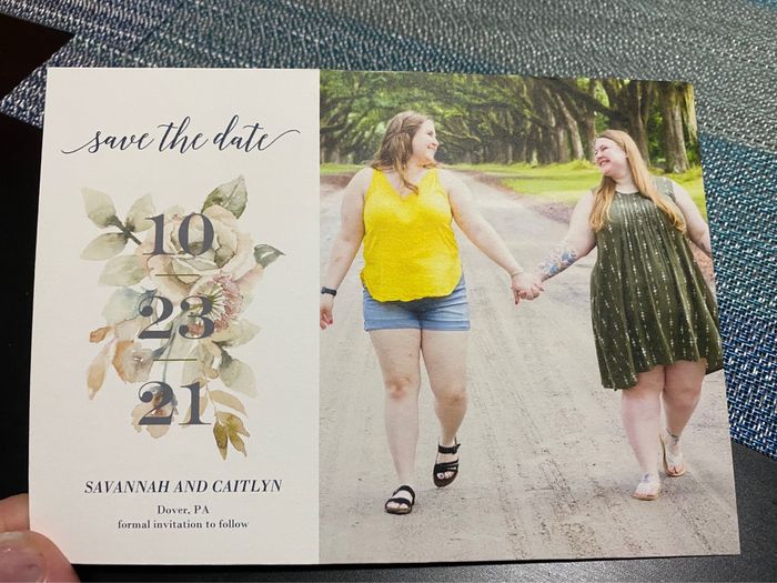 Our Save the Dates came in! 1