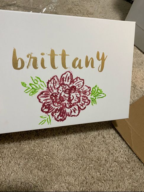 Started my bridesmaid boxes today! 1