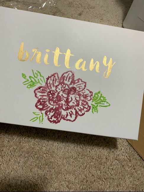 Started my bridesmaid boxes today! 2