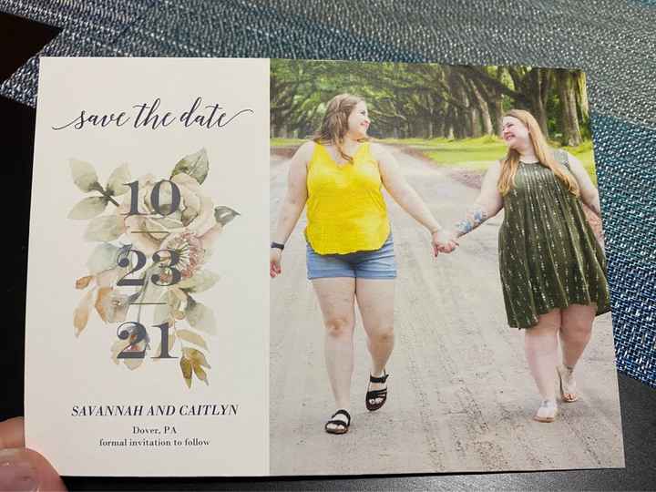 Our Save the Dates came in! - 1