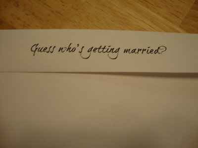 Can I see your Save the dates?