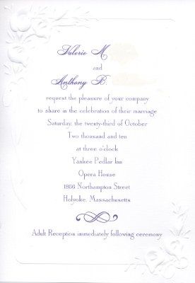 Invitations are finally done.