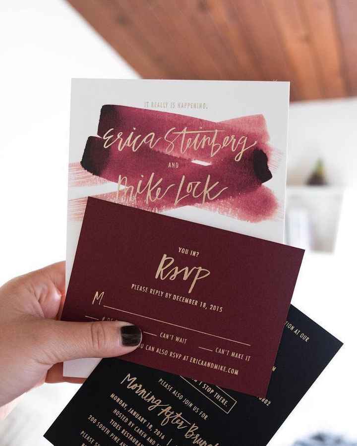 Do invitation colors need to match wedding colors? - 2