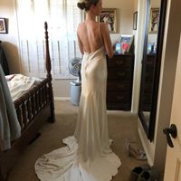 Help: how to accessorize a simple slip wedding dress?? - 2